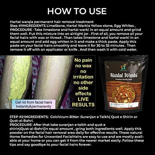 Metrol Herbvaveda- Hartal warqi 100grm - Hartal Warki - For Hair removal Beauty and Personal Care Metrol