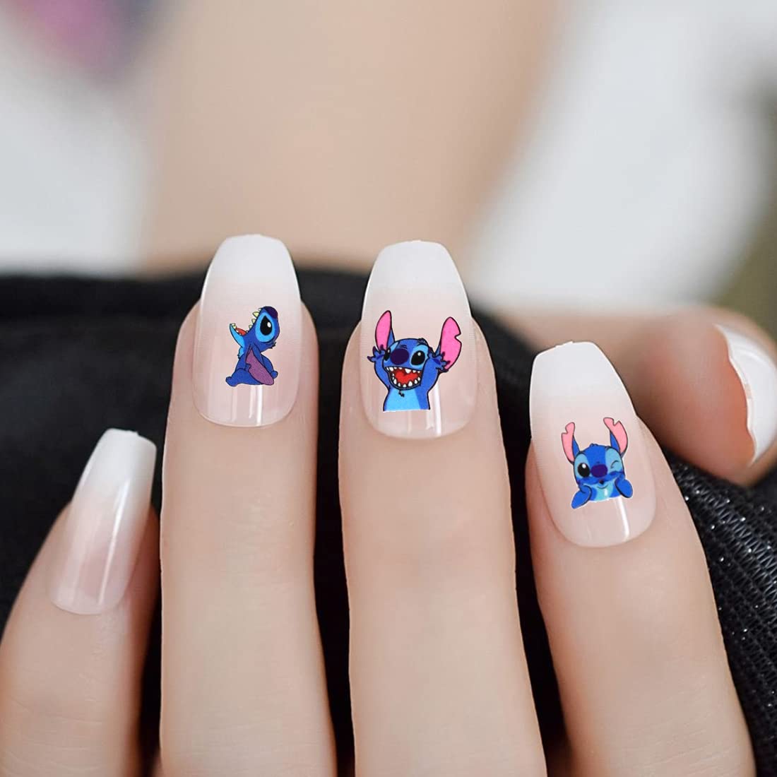 Cute Nail Stickers Kawaii Cartoon Nail Stikers Self-Adhesive Nail Decals for Women Girls Kids Nail Art Stickers (75+Decals) Beauty & Personal Care Emifunny