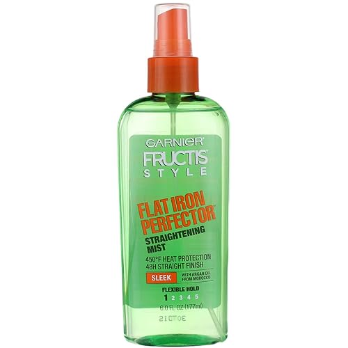 Garnier Fructis Style Sleek & Shine Flat Iron Perfector Straightening Mist 6 oz (Pack of 2) Beauty & Personal Care Garnier
