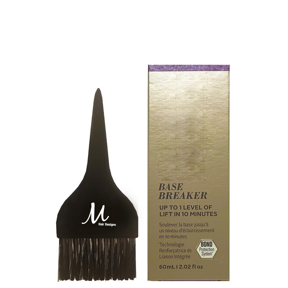 Blond Me Base Breaker Cool Permanent Hair Color 2 Ounce and M Hair Designs Tint Brush (Bundle) Beauty & Personal Care M Hair Designs