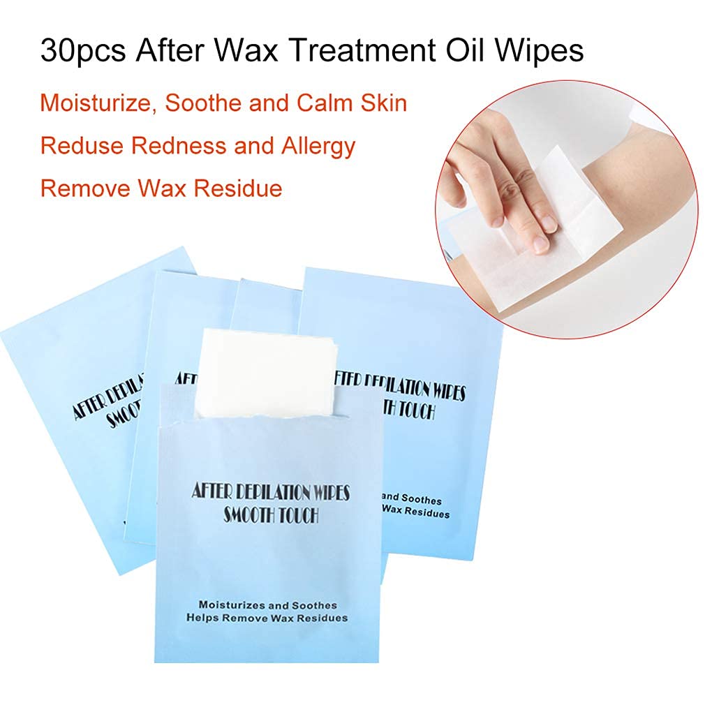 Double Depilatory Roll on Wax Heater Roller Warmer Cartridge Strips Hair Removal Kit with ON/OFF Switch (Aloe & Honey Wax Refill) Beauty and Personal Care iMeshbean
