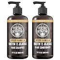 Viking Revolution Spiced Vanilla Mens Shampoo and Conditioner Set with Biotin and Jojoba Oil - Natural Hair Shampoo and Hair Conditioner for Men Beauty & Personal Care Viking Revolution