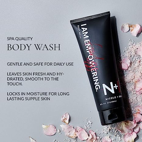 N+B Moisturizing Body Wash for Men & Women | Body Skin Care Made w/Hydrating Argan Oil & Vitamin E | Sulfate Free, Paraben Free, Gluten Free Beauty & Personal Care Nicole + Brizee