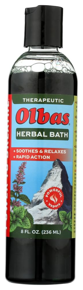 Olbas Therapeutic Herbal Bath - Soothes and Relaxes Aching Muscles - Swiss Made - 8 fl oz (Pack of 4) Beauty and Personal Care Olbas