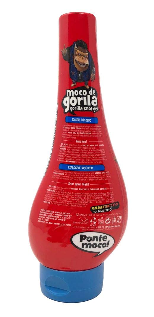 Moco de Gorila Rockero Hair Gel | Explosive Hair Styling Gel for Extreme Long-lasting Hold, Gorilla Snot Gel is the Ultimate Hair Gel to create any