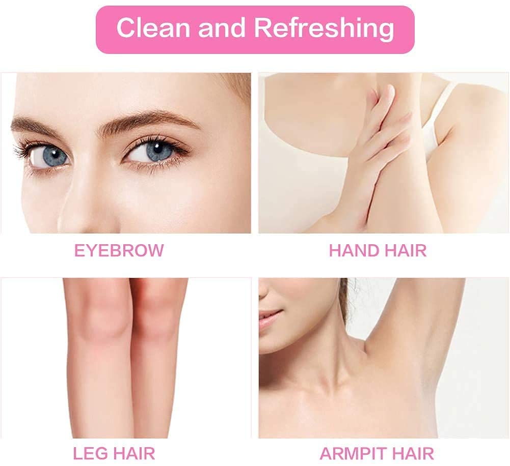 Electric Eyebrow Shaver, Gentle Precision Facial Hair Removal Portable Women Trimmer Travel Friendly Multi Purpose Grooming Tool Includes Cleaning Beauty and Personal Care Yosoo