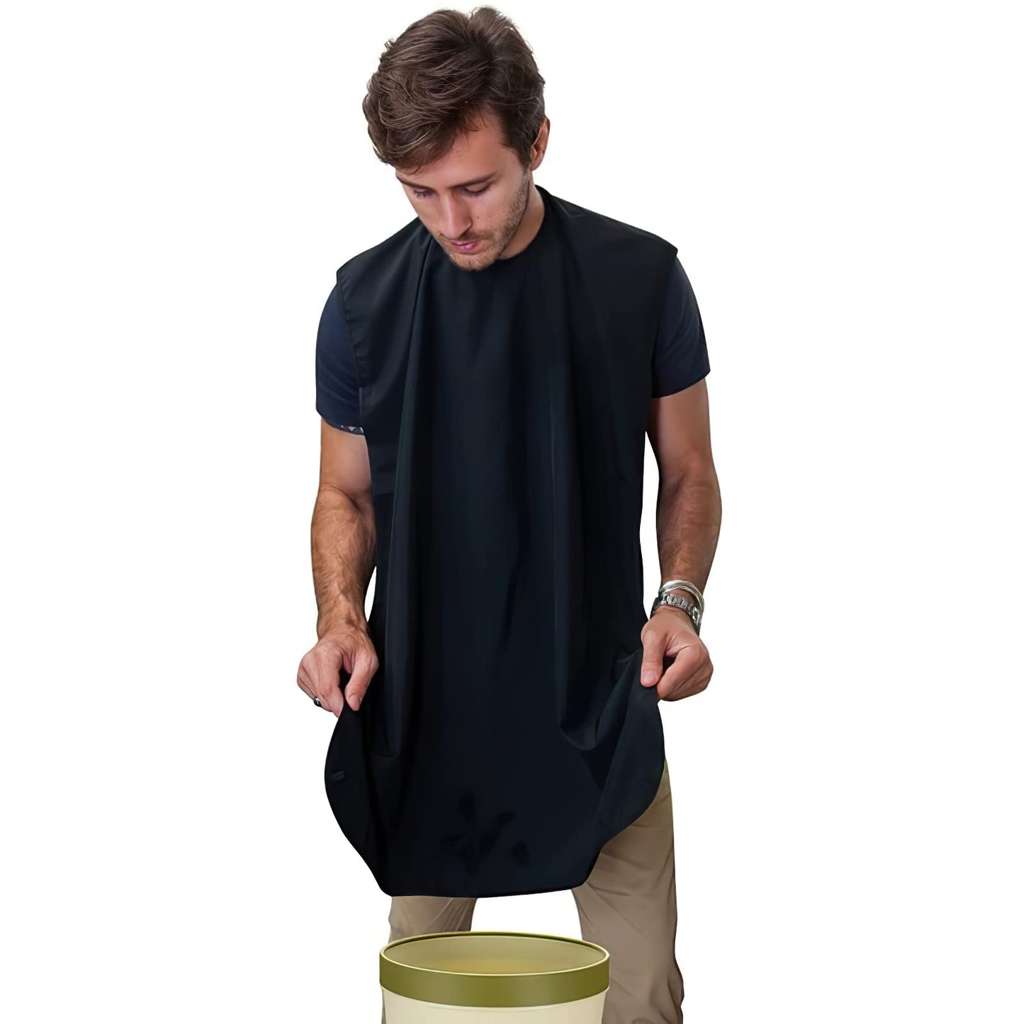 Beard Catcher Apron Shaping Tool Trimmer For Shaving And Trimming Beard Cape For Men With 2 Suction Cups And Hook Accessories - Beard Hair Care Beauty and Personal Care LANYARDWH