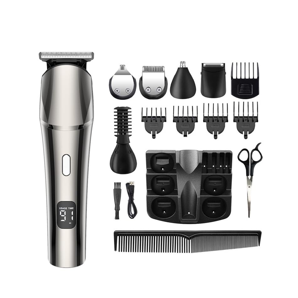 CDGTHYU Electric Hair Clipper Set with Digital Display Charging Professional Oil Carving Push Beauty and Personal Care CDGTHYU