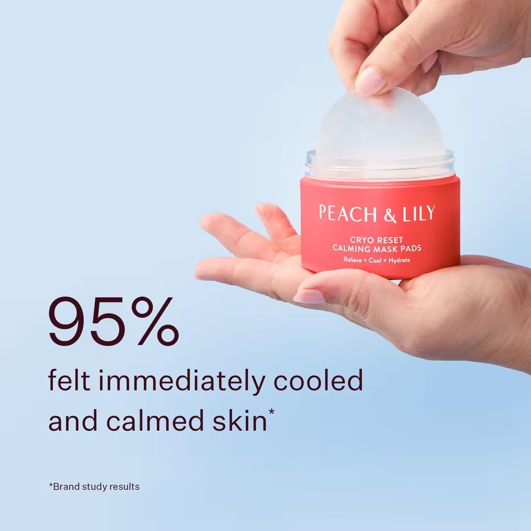 Peach & Lily Cryo Reset Calming Mask Pads Beauty & Personal Care Peach & Lily