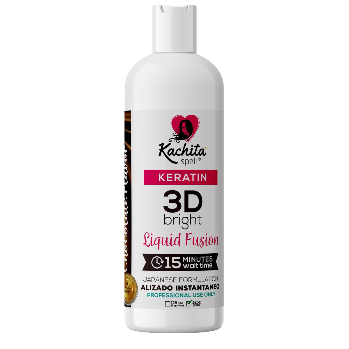 Kit Brazilian Keratin 3D IMPROVED FORMULA Treatment Hair Straighteners Hight Bright Kachita Spell + Maintenance Shampoo Conditioner Beauty & Personal Care Kachita Spell