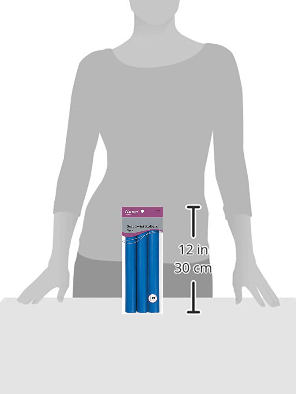 Annie Soft Twist Rollers, Blue, 3 Count Beauty & Personal Care Annie
