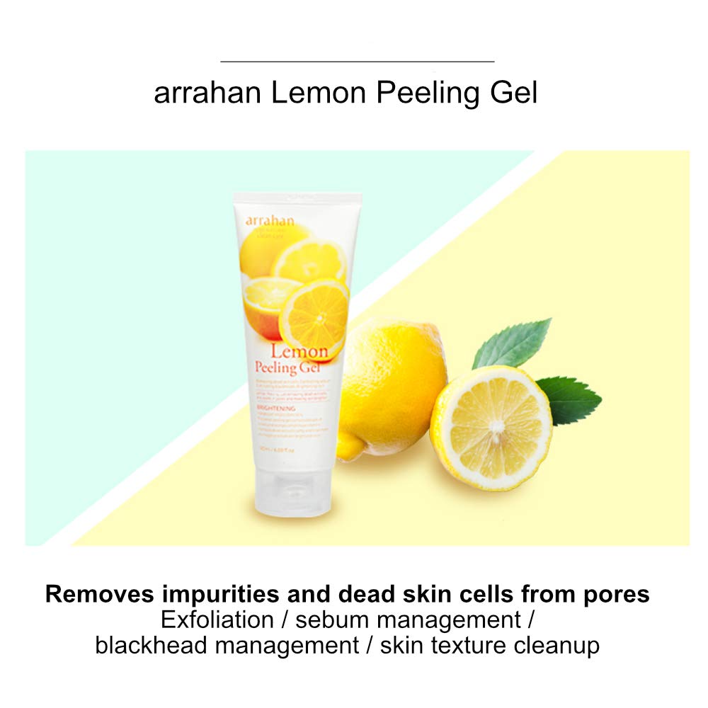 Arrahan Lemon Peeling Gel 180ml / 6.09 fl.oz Skin Care Moisturizing Gel Beauty & Personal Care arrahan