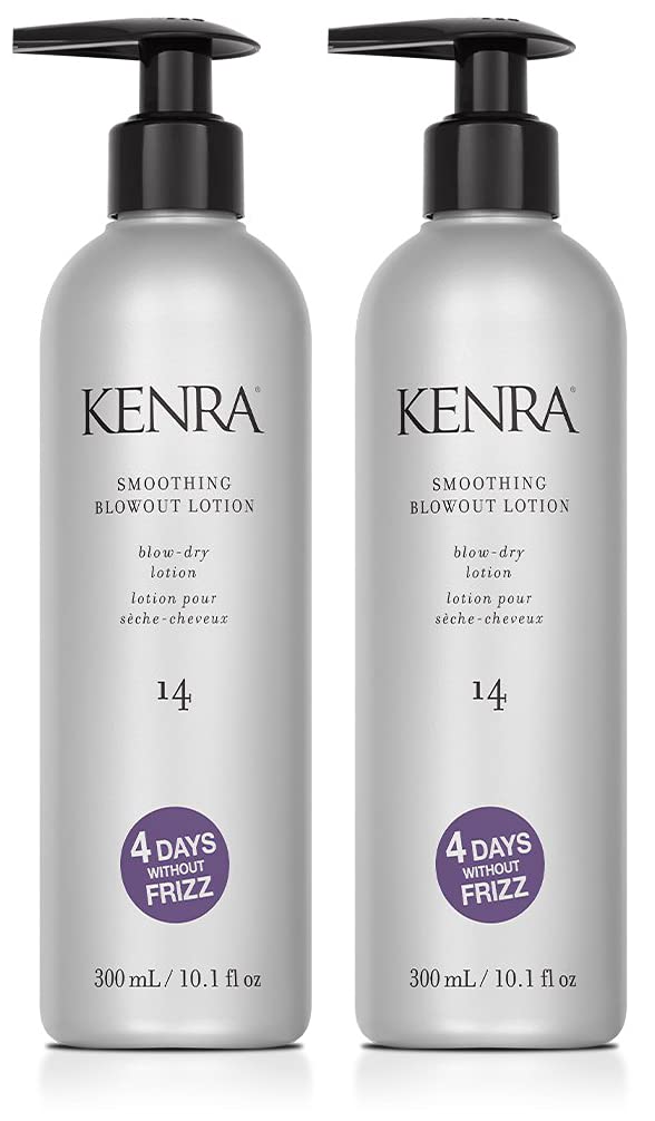 Kenra Professional Smoothing Blowout Lotion 14 | Ultra-Fine Blowout Spray | Medium To Coarse Hair | 10.1 fl. Oz (2-Pack)