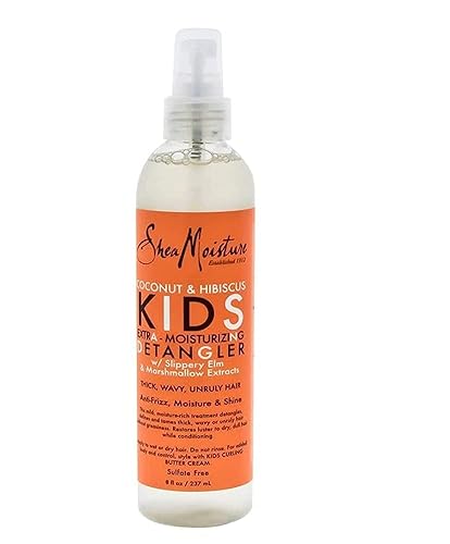 SHEA MOISTURE Coconut & Hibiscus Kids Extra-moisturizing Detangler 8 Fl Oz (Pack of 2) Beauty & Personal Care SheaMoisture