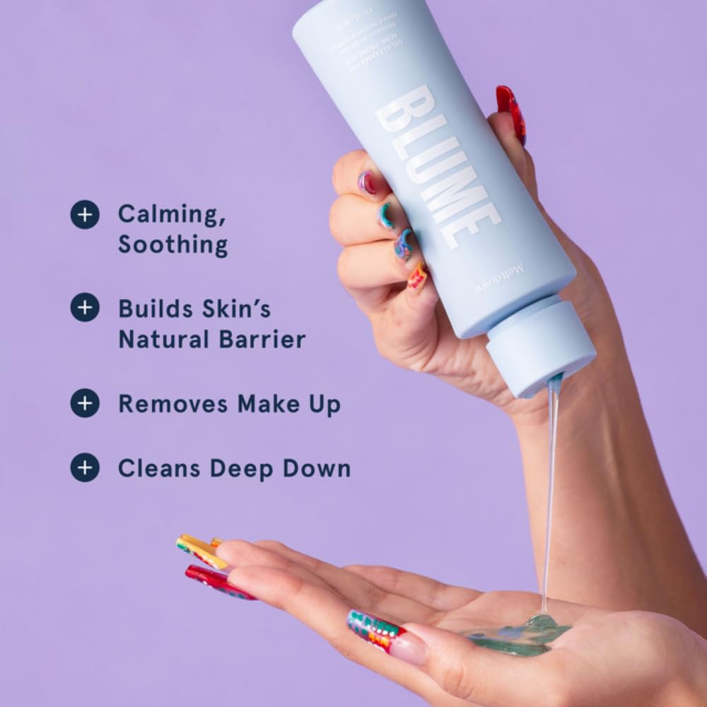 Blume Meltdown Salicylic Acid Cleanser - Balancing Gel Face Wash for Oily Skin - Hydrating Facial Cleanser with Glycerin & Ceramides - Non-Stripping Beauty & Personal Care Blume