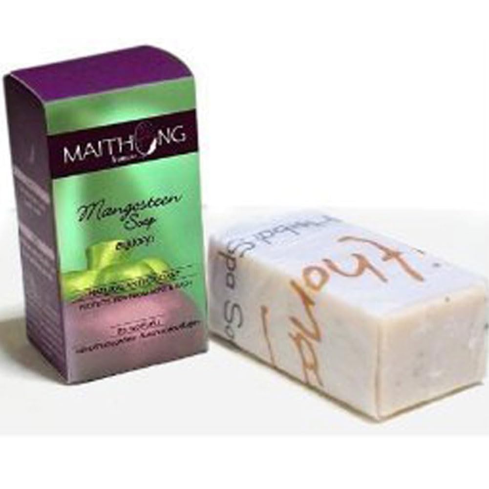New Maithong Mangosteen New Herbal Soap Bar Protect Acne 100g Beauty & Personal Care Maithong