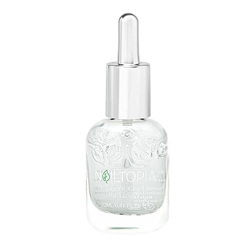 Nailtopia - Plant-Based Chip Free Top Coat - Non Toxic, Bio-Sourced, Long-Lasting, Strengthening Polish - Top Of Your Game (Clear) - 0.41oz Beauty & Personal Care Nailtopia