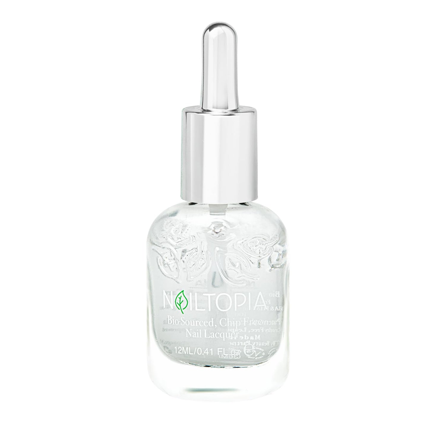 Nailtopia - Plant-Based Chip Free Top Coat - Non Toxic, Bio-Sourced, Long-Lasting, Strengthening Polish - Top Of Your Game (Clear) - 0.41oz Beauty & Personal Care Nailtopia