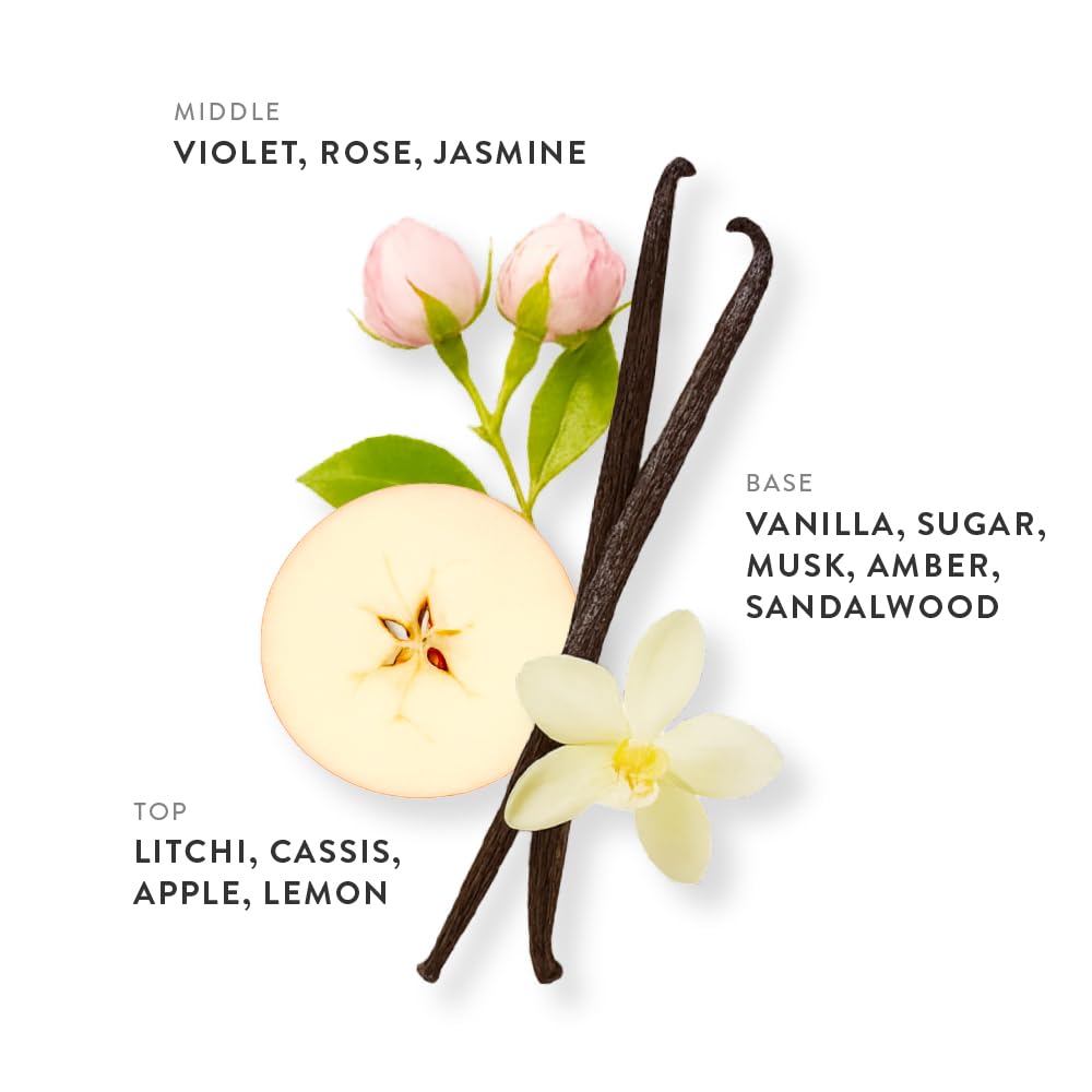ETLEÉ Sweet Lychee Eau de Parfum 0.34oz, Fruity Floral Long Lasting Perfume With Vanilla, Apple, Lemon, Amber, Musk, Rose & Jasmine, Layerable Luxury Beauty & Personal Care ETLEÉ