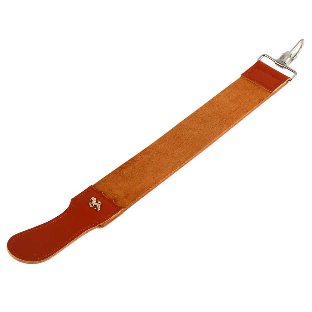 Sharpener Strap Belt, Genuine Leather Strop Belt Straight Razor Folding Knife Shave Sharpener Sharpening Belt Sharpen Knives and Chisels, Durable Beauty and Personal Care Qioni