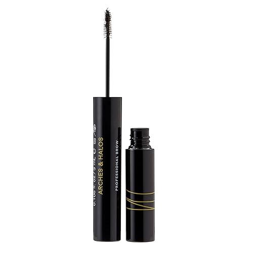Arches and Halos Microfiber Tinted Brow Mousse - Richly Pigmented Eyebrow Shaper - Water Resistant Filler Pen - Vegan - Dark Brown - 0.11 oz Beauty & Personal Care Arches & Halos