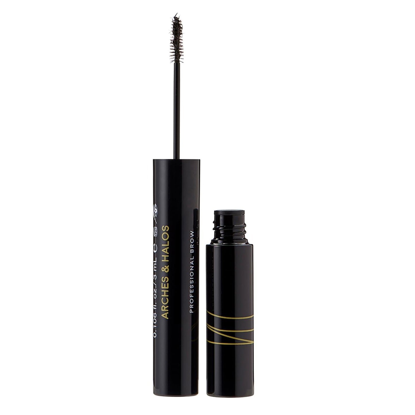 Arches and Halos Microfiber Tinted Brow Mousse - Richly Pigmented Eyebrow Shaper - Water Resistant Filler Pen - Vegan - Dark Brown - 0.11 oz Beauty & Personal Care Arches & Halos