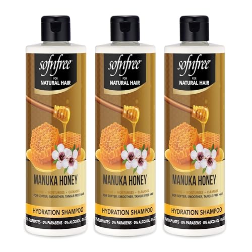 Sofn’free Hydration Manuka Honey Shampoo, Curly Hair - 11.83 fl oz, 3 Pack