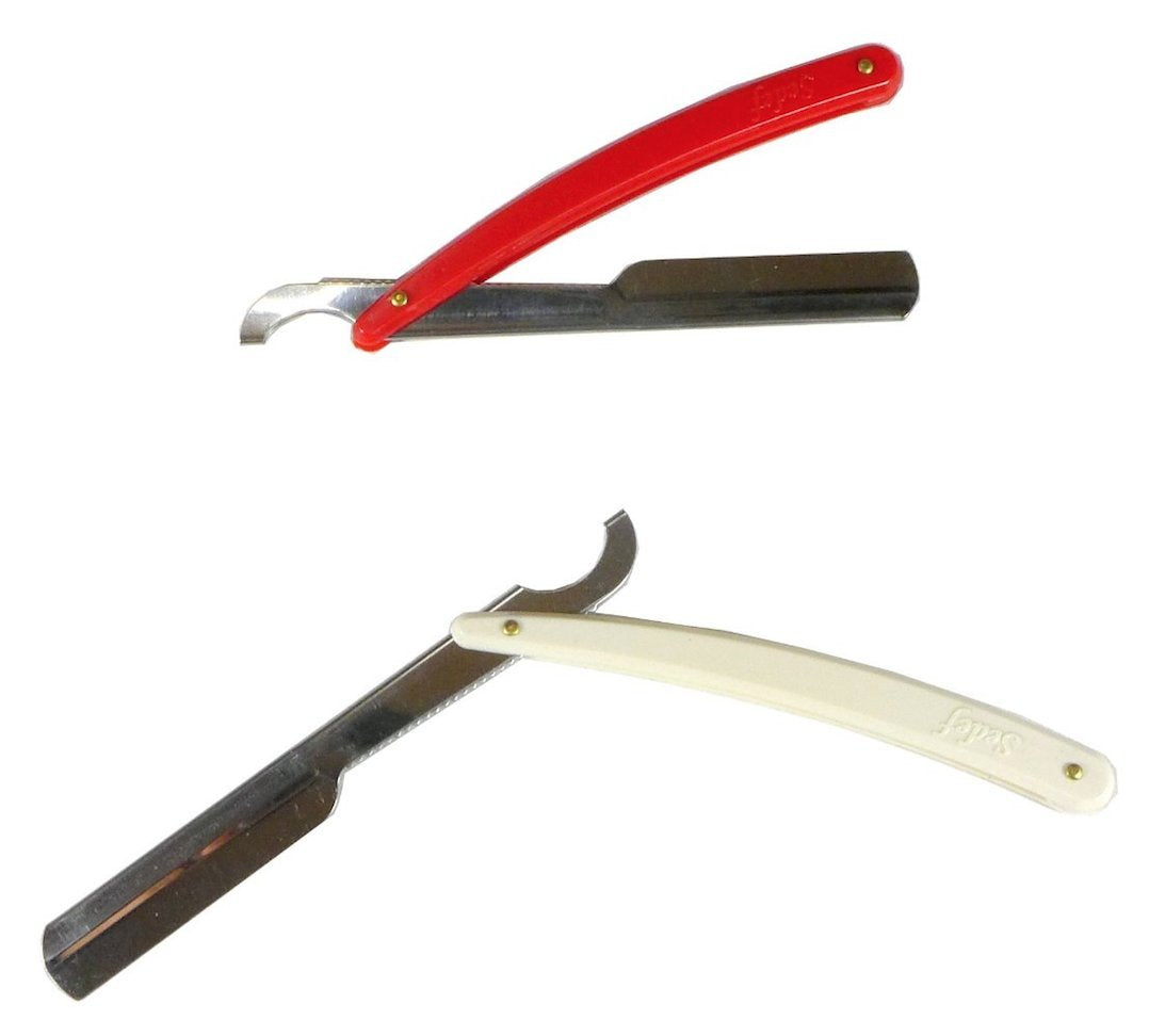 Plastic Handle Straight Razor Used with Replaceable Blade (Pack of 2) Beauty and Personal Care Sedef