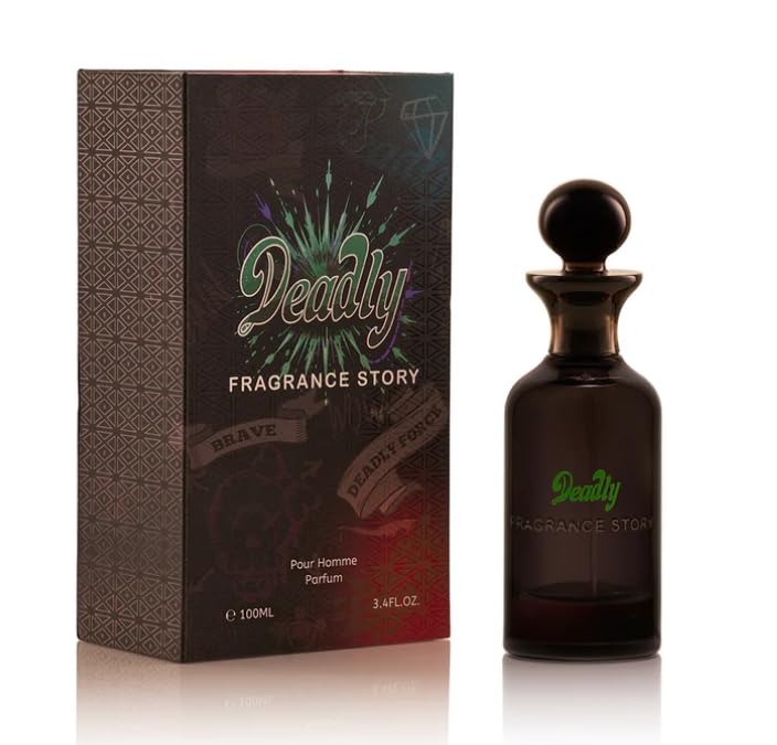FRAGRANCE STORY Deadly Men Bold Citrus Spicy Fougere Eau de Parfum for Men - Long-Lasting Woody & Ambery Masculine Cologne Beauty & Personal Care FRAGRANCE STORY