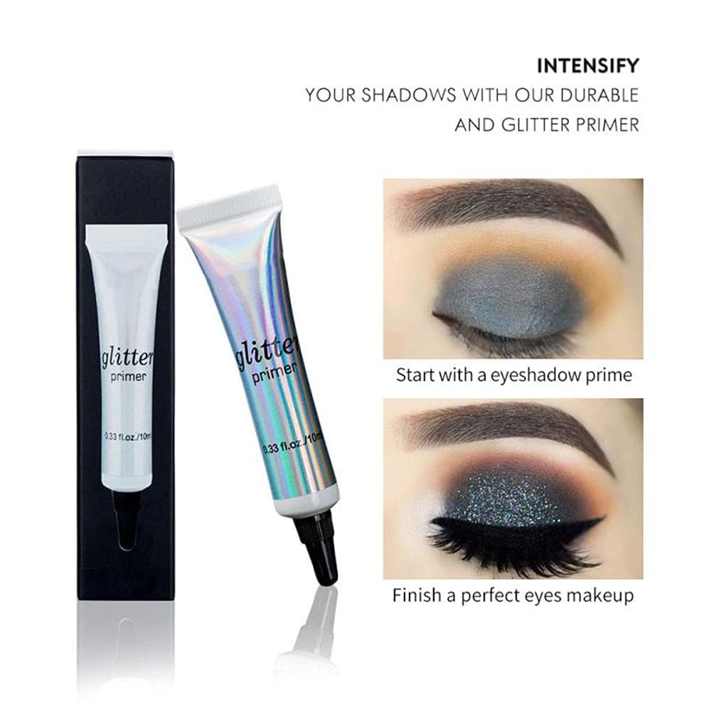 AKARY Mini Body Face Lip Eye Makeup Glitter Primer Long Lasting Eye Shadow Color Special Base for Make up Christmas Party New Year Cosmetics Glue Beauty & Personal Care AKARY
