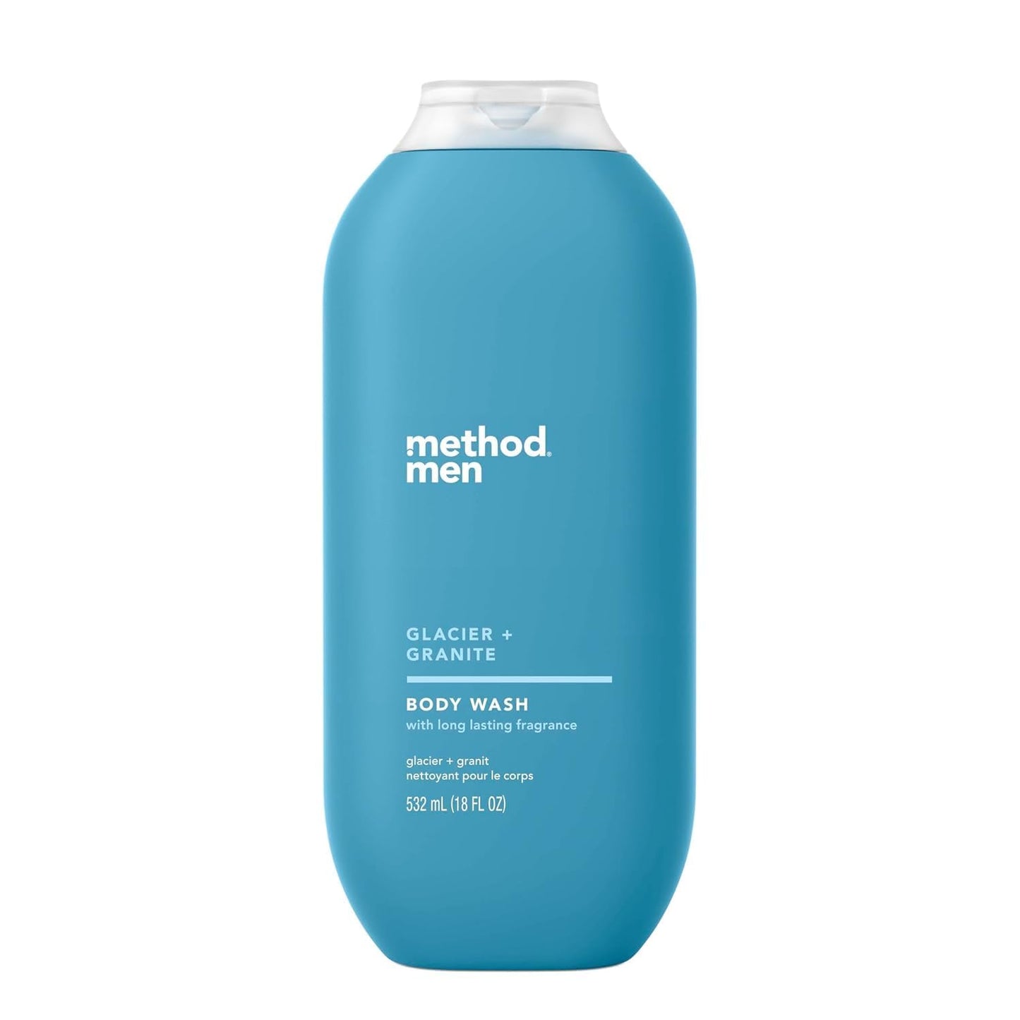 Method Men Body Wash, Glacier and Granite, Paraben and Phthalate Free, Quick-Lathering Cleansers, Cruelty Free, 18 oz (Pack of 1) Beauty & Personal Care Method