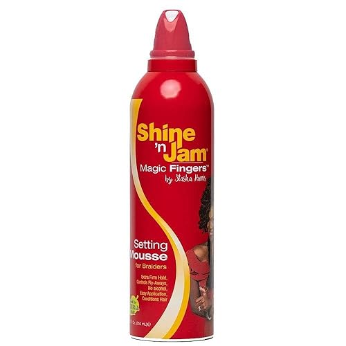 Shine N Jam Magic Fingers For Braiders Setting Mousse 12 Ounce (354ml) Beauty & Personal Care AmPro