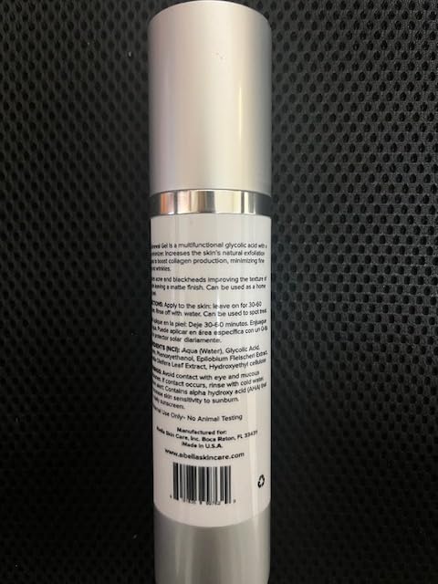 Abella Skin Care Renewal Gel - 20% Glycolic Acid (1.7oz.), Moisturizes, NO Fragrance, paraben & phalaphates. Beauty & Personal Care Abella