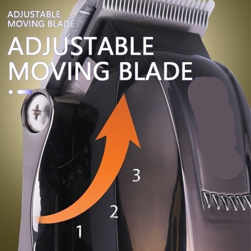 QDKVTNDJZ Hair Clippers for Men, 2PCS Professional Barber Set Cordless Zero Gapped Beard Trimmer Finish Cutting Machine Beauty and Personal Care QDKVTNDJZ