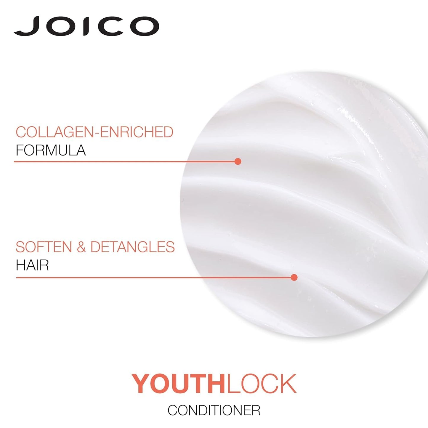 YouthLock Shampoo & Conditioner Set Formulated with Collagen | Youthful Body & Bounce | Reduce Breakage & Frizz | Free of SLS/SLES Sulfates | 33.8 Fl Beauty & Personal Care Joico