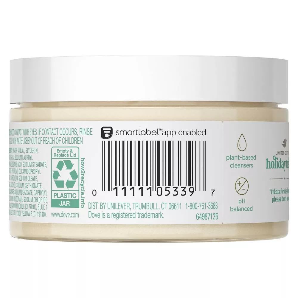 Dove Peppermint Bark Body Scrub - 3.5 oz Exfoliating Scrub, Moisturizing & Smoothing Skin Care Beauty & Personal Care Dove