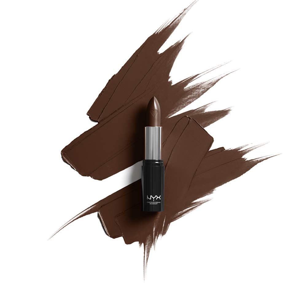 NYX PROFESSIONAL MAKEUP Shout Loud Satin Lipstick, Infused With Shea Butter - Grind (Cool Chocolate) Beauty & Personal Care NYX PROFESSIONAL MAKEUP