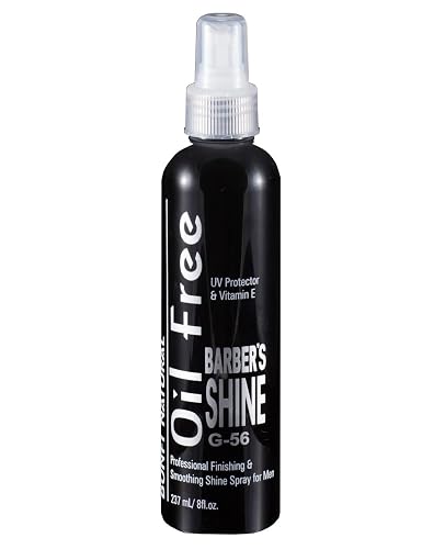 Bonfi Natural Oil Free Barber's Shine Spray for Men w/ UV Protector & VItamin E 8 oz Beauty & Personal Care Bonfi Natural
