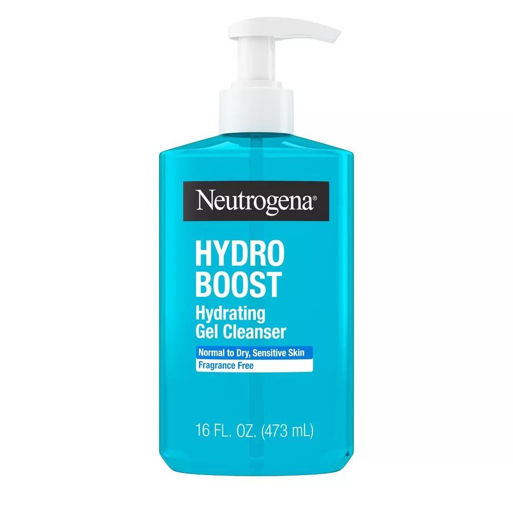 Neutrogena Hydro Boost Hydrating Facial Cleanser and Makeup Remover with with Hyaluronic Acid - Fragrance Free - 16 fl oz White Beauty & Personal Care Neutrogena