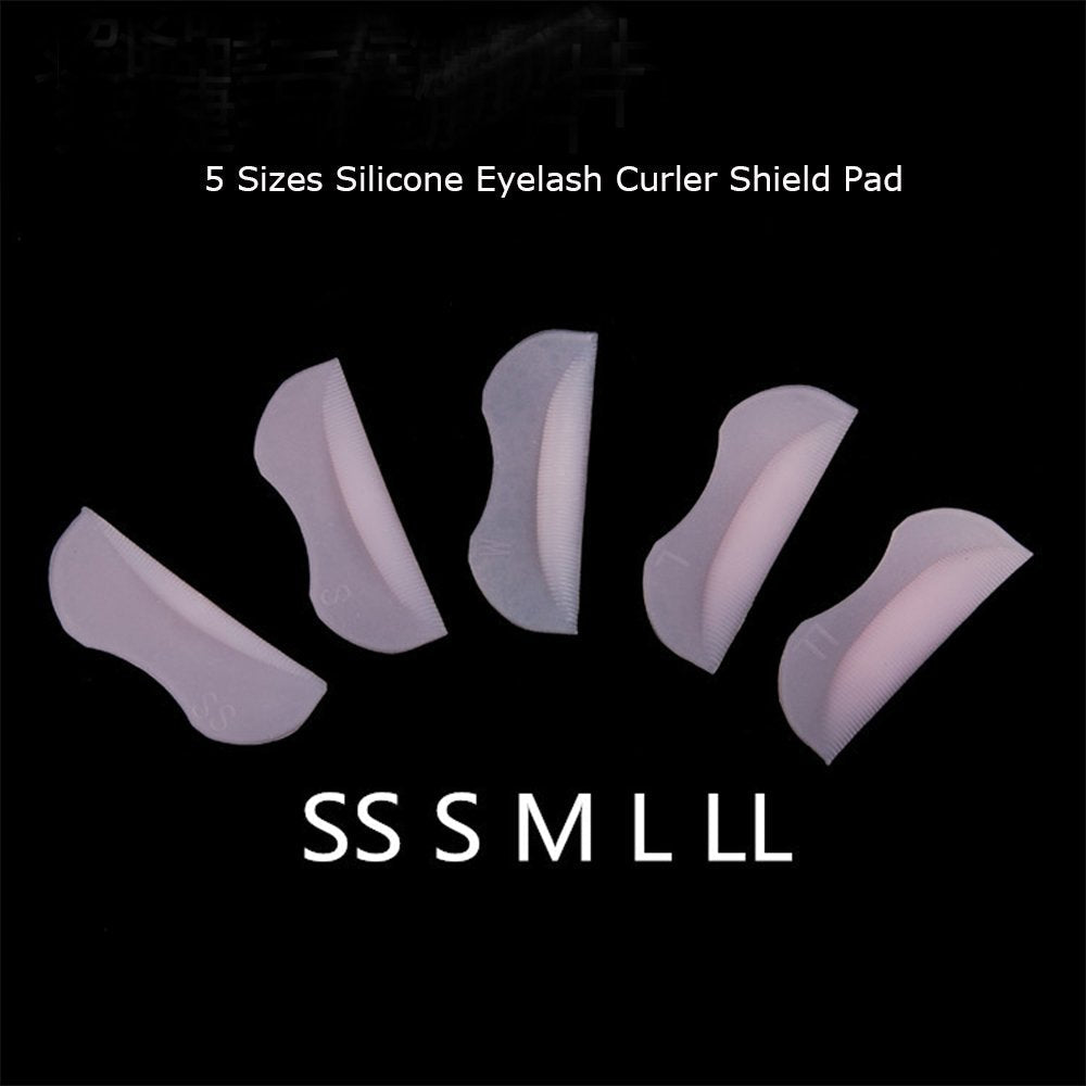 ATOMUS 5 Pairs Silicone Durable Eyelash Permanent Perm Curler Curling Root Lifting False Fake Eyelash Shield Pads Beauty & Personal Care ATOMUS