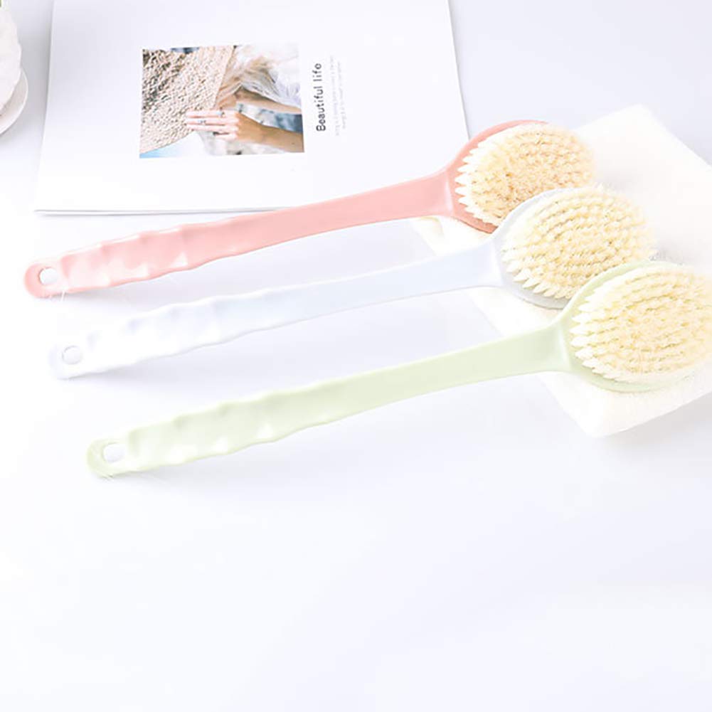 shlutesoy Bath Long Handle Bath Shower Brush Exfoliating Scrubber for Home Bathroom Green Beauty and Personal Care shlutesoy