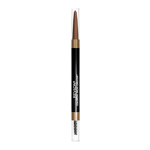Revlon ColorStay Brow Creator, 2-in-1 Precise Eyebrow Pencil & Powder with Spoolie Brush, Waterproof & Long Lasting, 605 Soft Brown, 0.003 oz Beauty & Personal Care REVLON