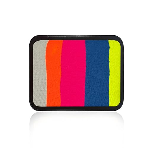 Kraze FX Anomaly Face Paint Refill 20g by Jacqueline Howe - Neon Split Cake - 5 UV Reactive Colors - Large Replacement for Bold & Brilliant Palette Beauty & Personal Care Kraze FX