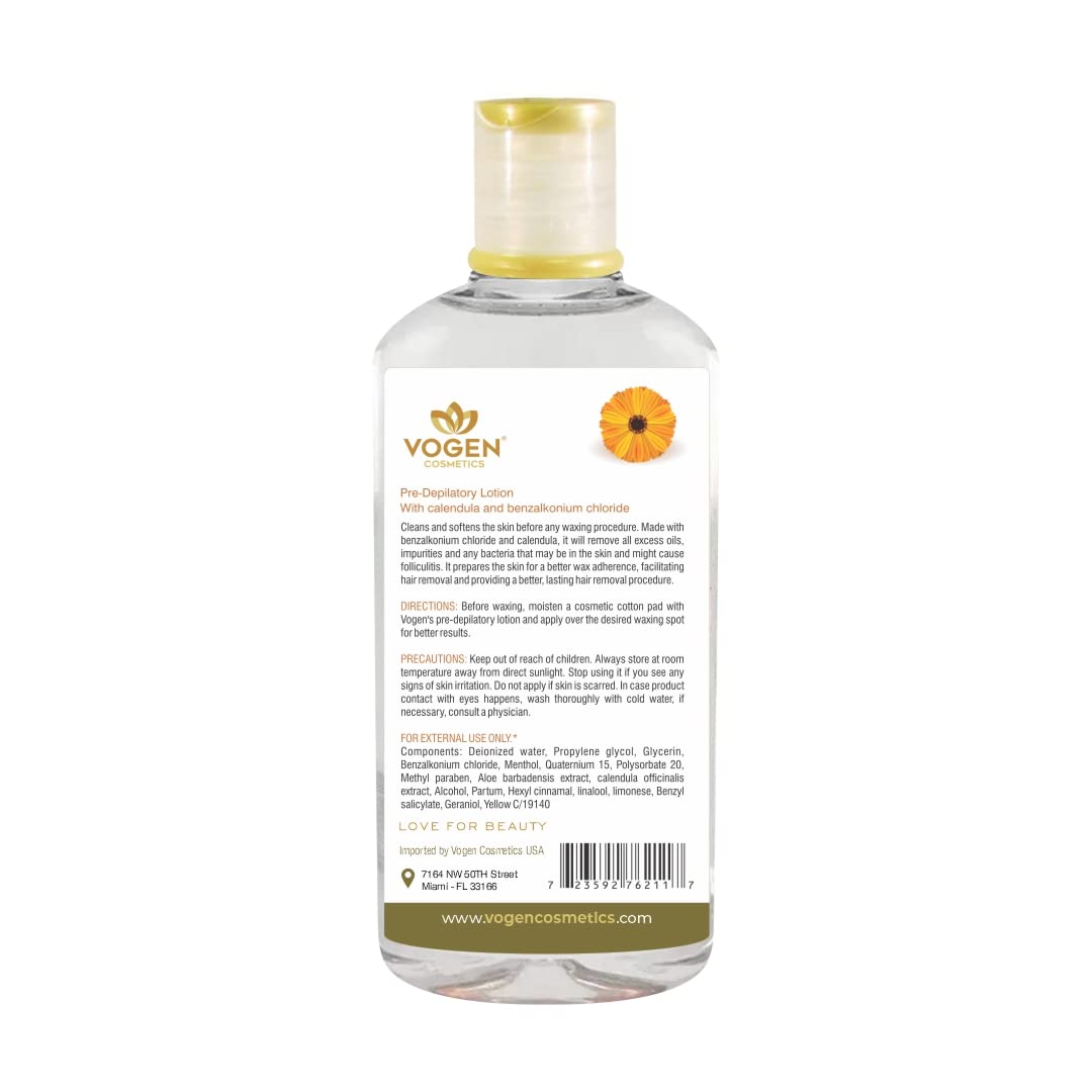 Skin Care Essentials - Before and After Hair Removal - 1 Pre Depilatory Cleanser Lotion - 1 Almond Oil Moisturizing Wax Remover - 1 Post Waxing Beauty and Personal Care BBS