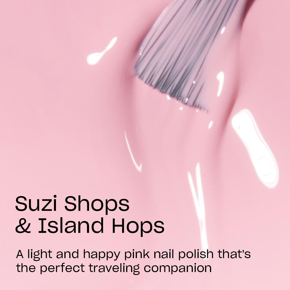 OPI Nail Lacquer Suzi Shops & Island Hops | Opaque Soft Pink Crème Chip Resistant Nail Polish | Fast Drying, Streak Free Beauty & Personal Care OPI