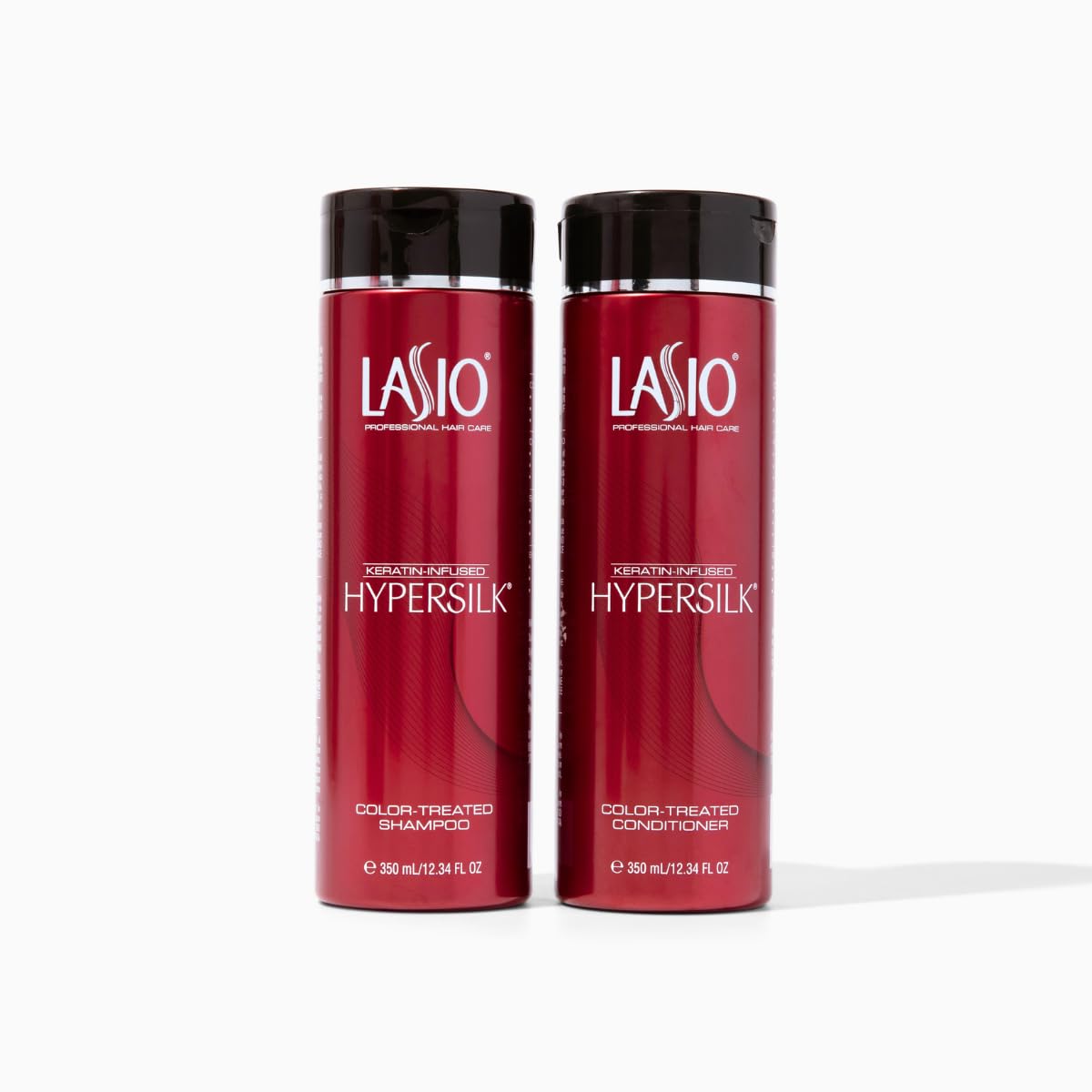 Lasio Keratin-Infused Hypersilk Color Treated Shampoo and Conditioner Set - 12.34 Fl. Oz - Color Treated Hair Shampoo and Deep Conditioner for Dry Beauty & Personal Care Lasio