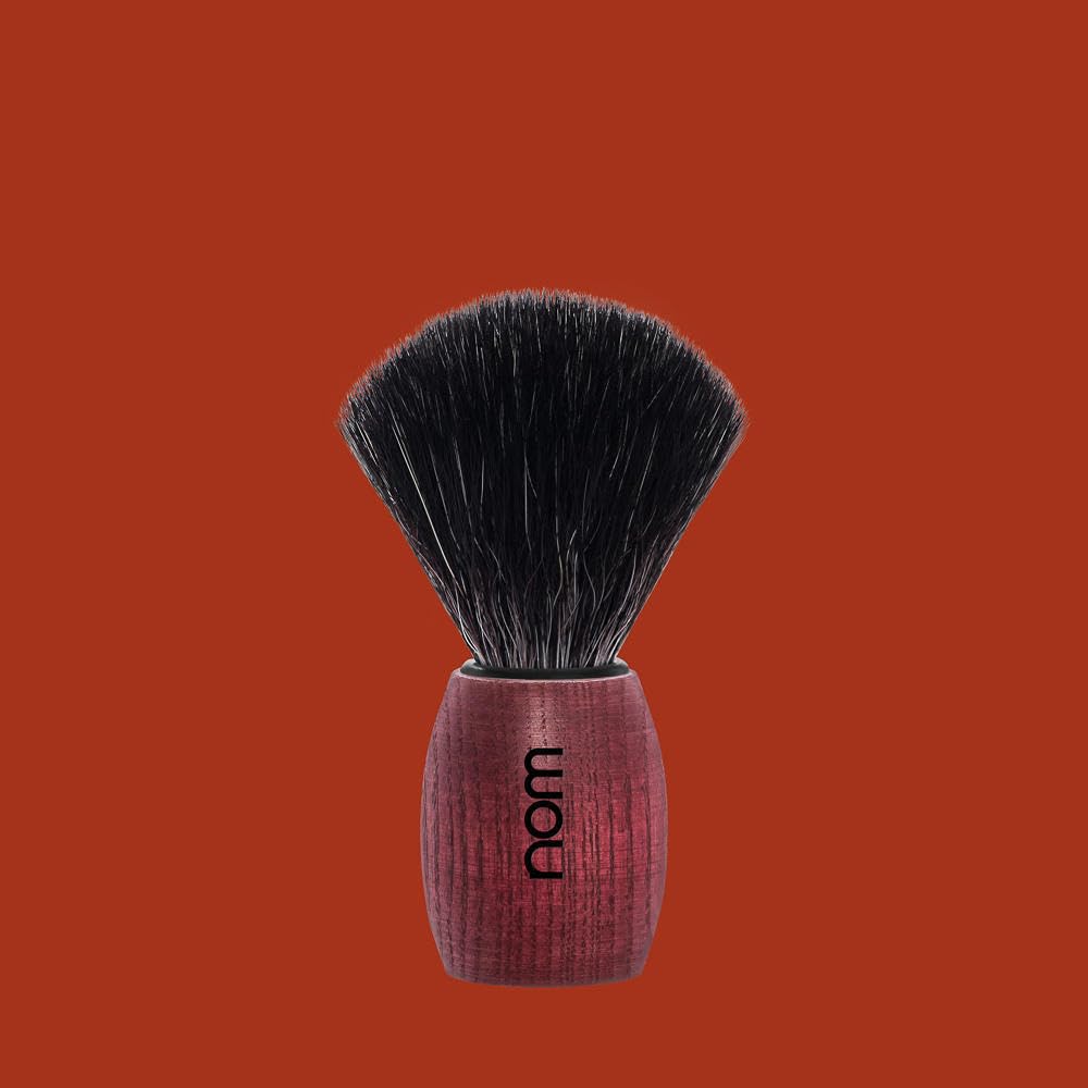 NOM Ole Shaving Brush - Vegan Shave Brush for Shaving soaps and creams - sustainable eco-friendly and reusable - Exfoliating Shaving Brush - Blushed Beauty and Personal Care MÜHLE