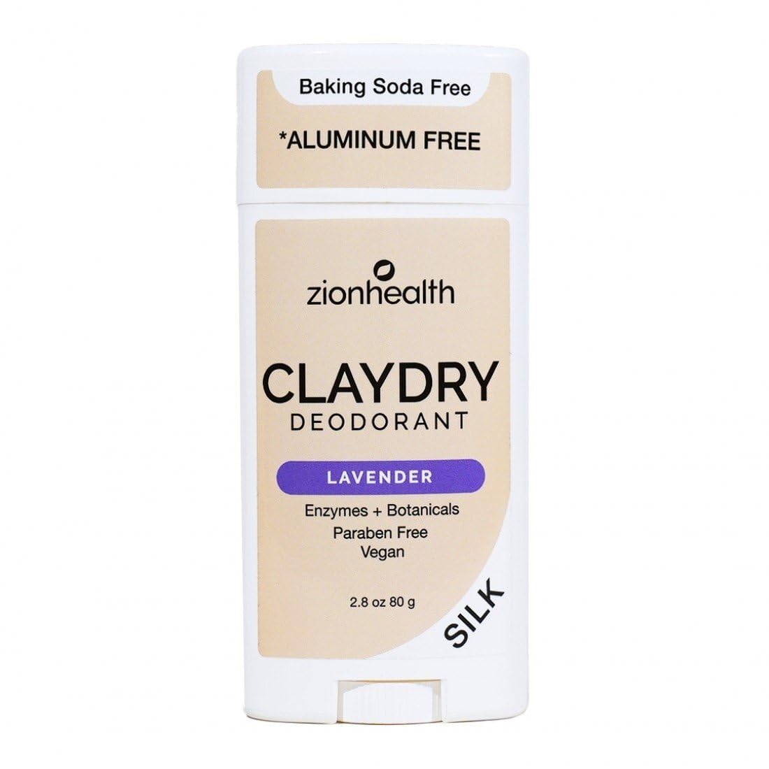 Zion Health Clay Dry Solid Lavender 2.5 Oz Beauty and Personal Care Adama Minerals