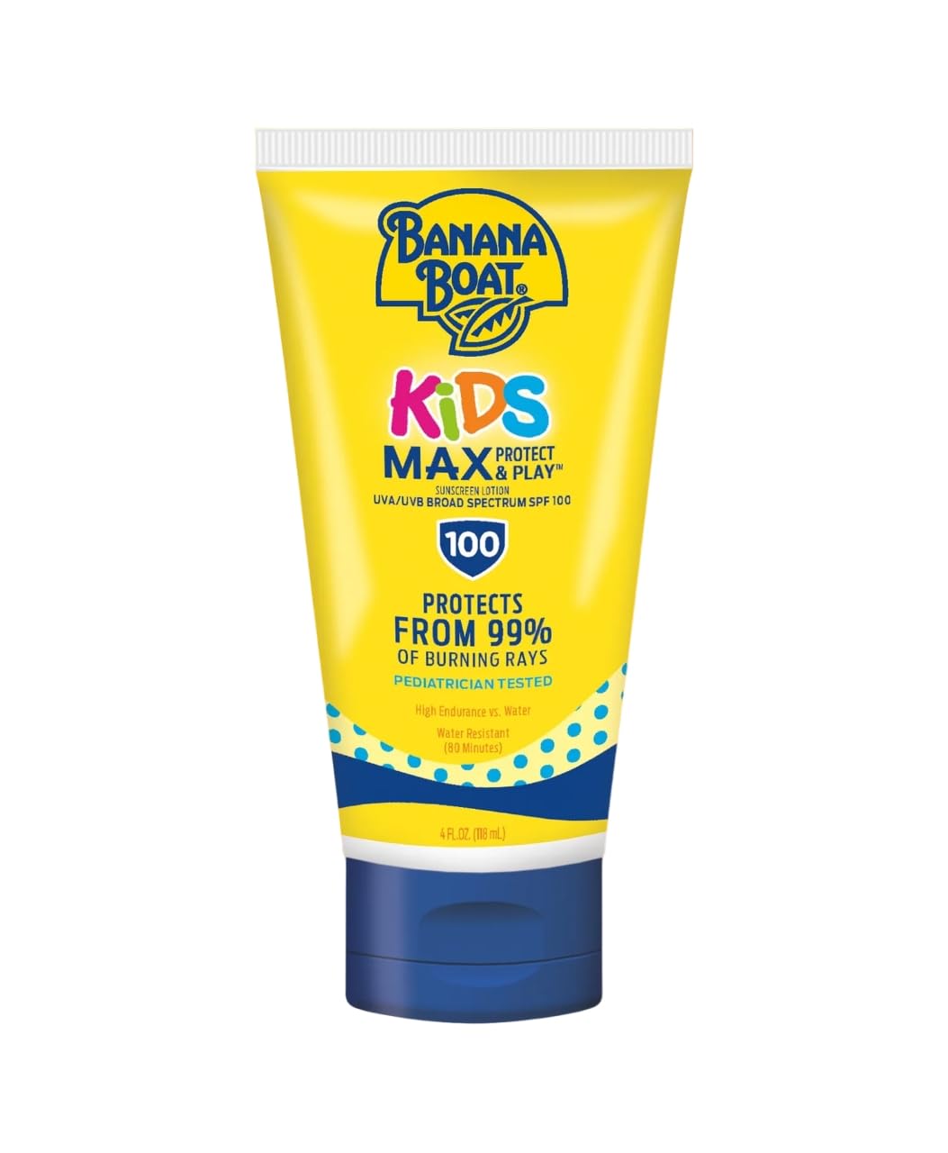 Banana Boat Kids Max Protect & Play Broad Spectrum Sunscreen SPF 100 4 oz (Pack of 8) Beauty & Personal Care Banana Boat