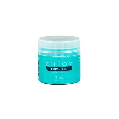 Enjoy Fiber Styling Gel, Firm Flexible Hold, Matte Finish, Easy Rinse, Castor Oil infused, Color-Safe, For Men & Women, 2.1 Oz Beauty & Personal Care Enjoy